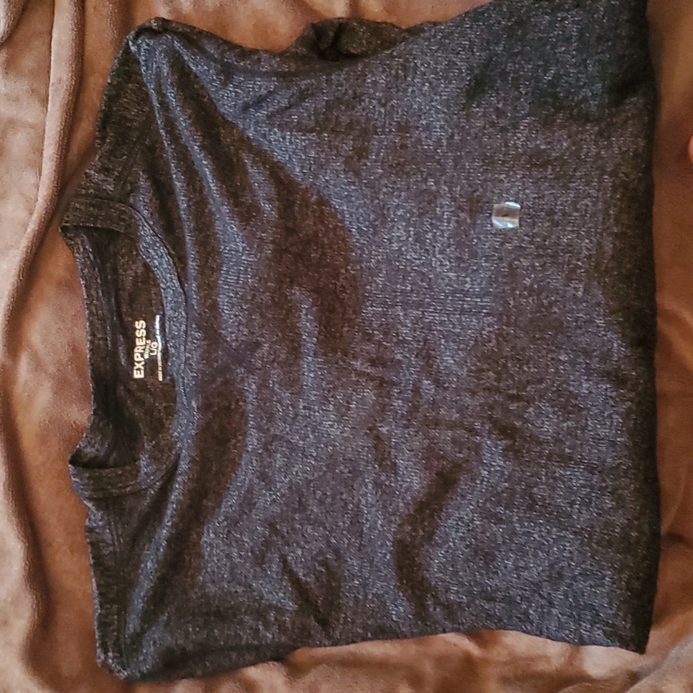 Black heathered long sleeve shirt. MWOT